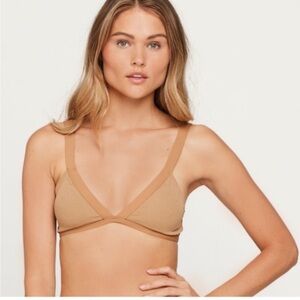 L*space bikini top ribbed Farrah top size M